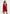 Mirena - Ruched Open Back Mini Dress With Scarf - Red
