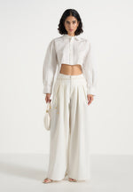 flora-box-pleat-wide-leg-belted-trousers-white