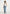 Calista - Line Art Denim Jeans - Mid Blue