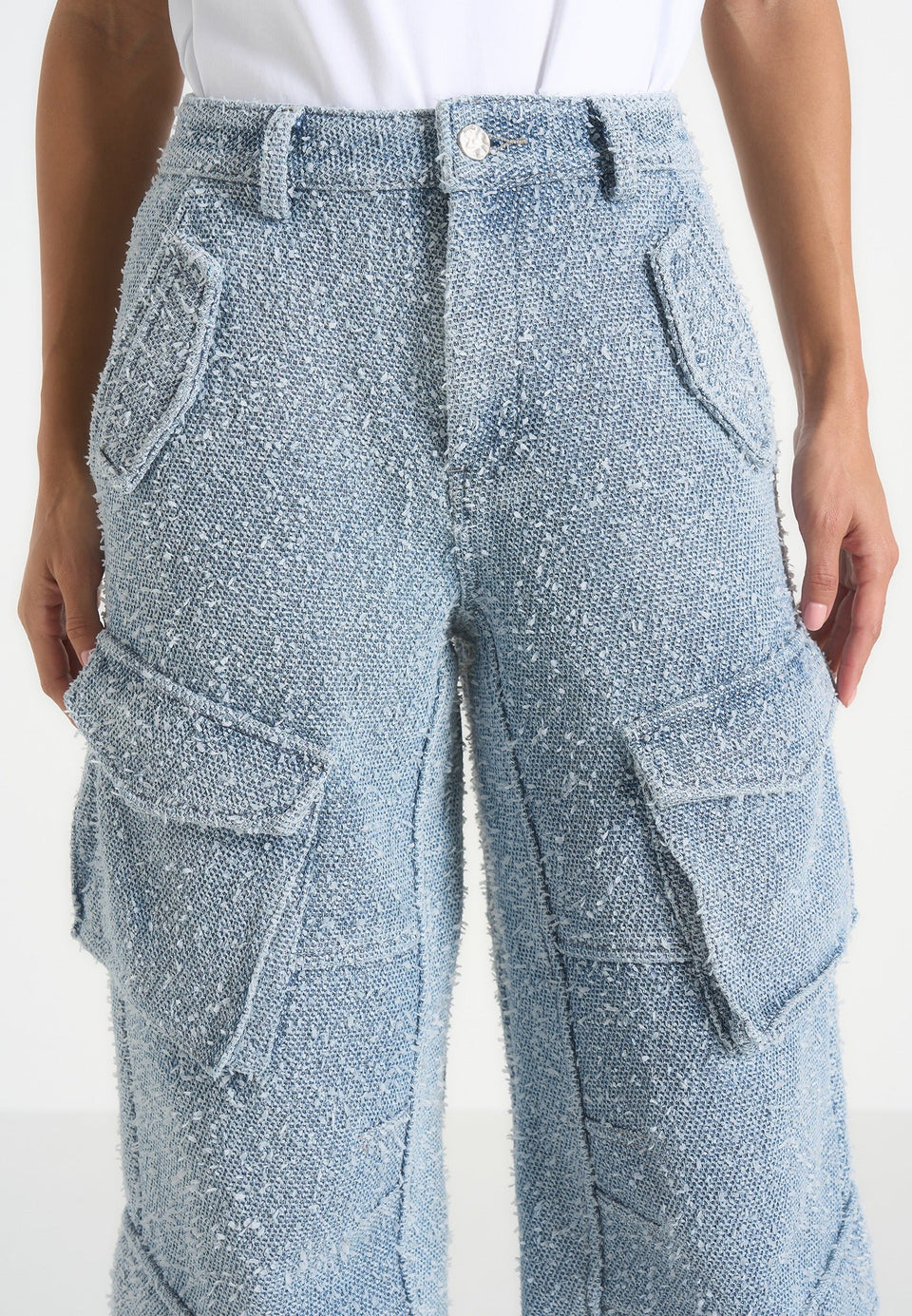 anne-denim-high-waisted-boucle-cargo-pants-mid-blue