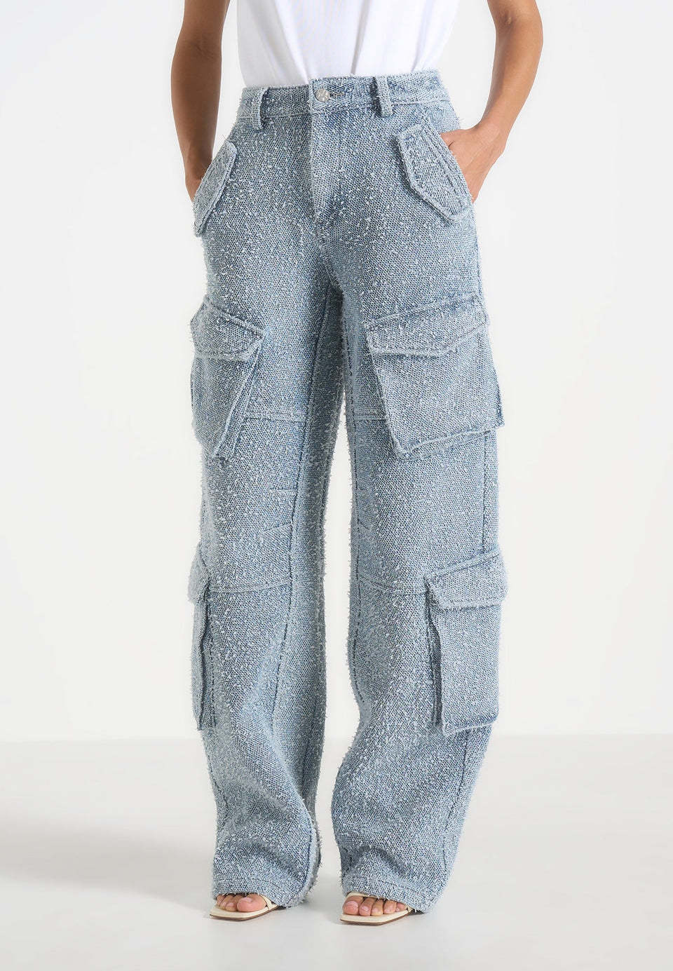 anne-denim-high-waisted-boucle-cargo-pants-mid-blue