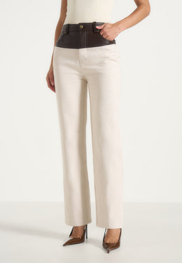 renee-denim-and-leather-straight-leg-jeans-cream-brown