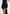 Anouk - Cap Sleeve Ring Detail Drape Mini Dress - Black