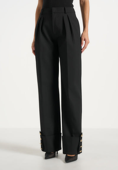 darlene-turn-up-detail-tailored-twin-pleat-trousers-black