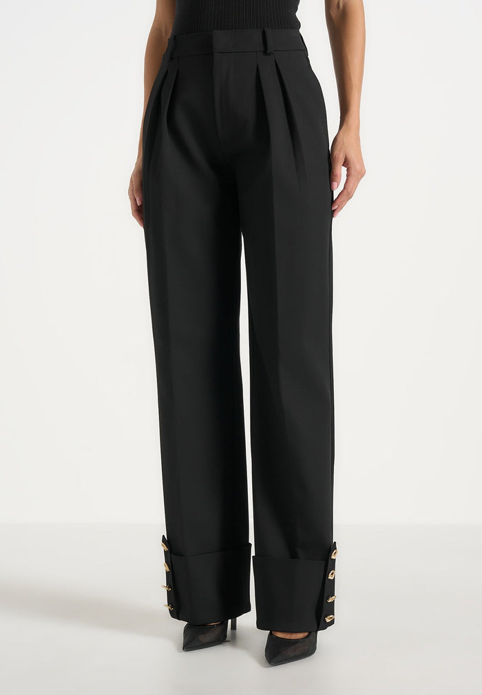 darlene-turn-up-detail-tailored-twin-pleat-trousers-black