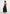 Elva - Smocked Waist Cotton Maxi Dress - Black