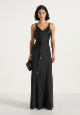 saffron-satin-belted-maxi-dress-black