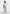 Calista - Line Art Denim Jeans - Mid Blue