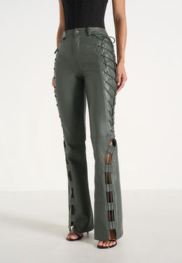 ambre-leather-lace-up-flared-pants-olive
