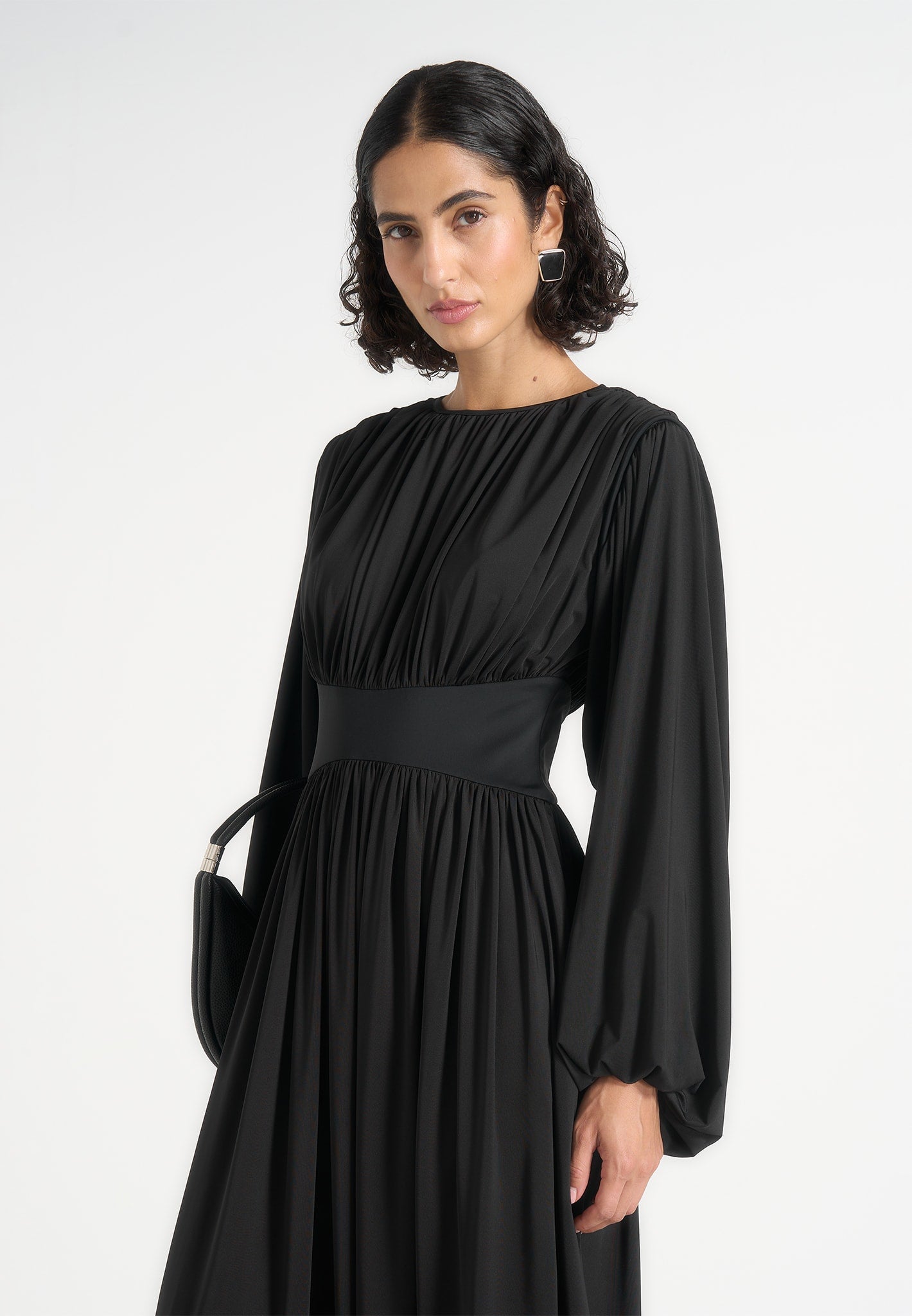ivana-modest-pleated-cinch-maxi-dress-black