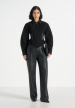 Sky - Hourglass Gabardine Jacket - Black
