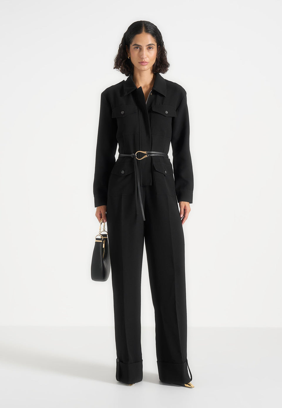 ruby-tailored-crepe-belted-utility-jumpsuit-black