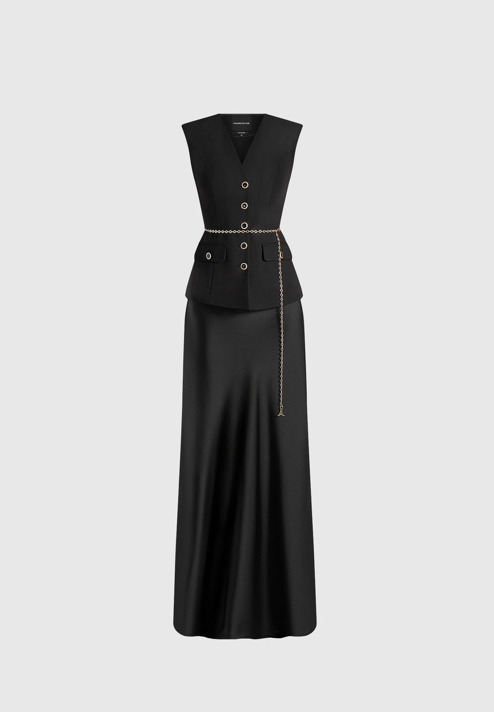 nahla-chain-belt-waistcoat-satin-maxi-dress-black