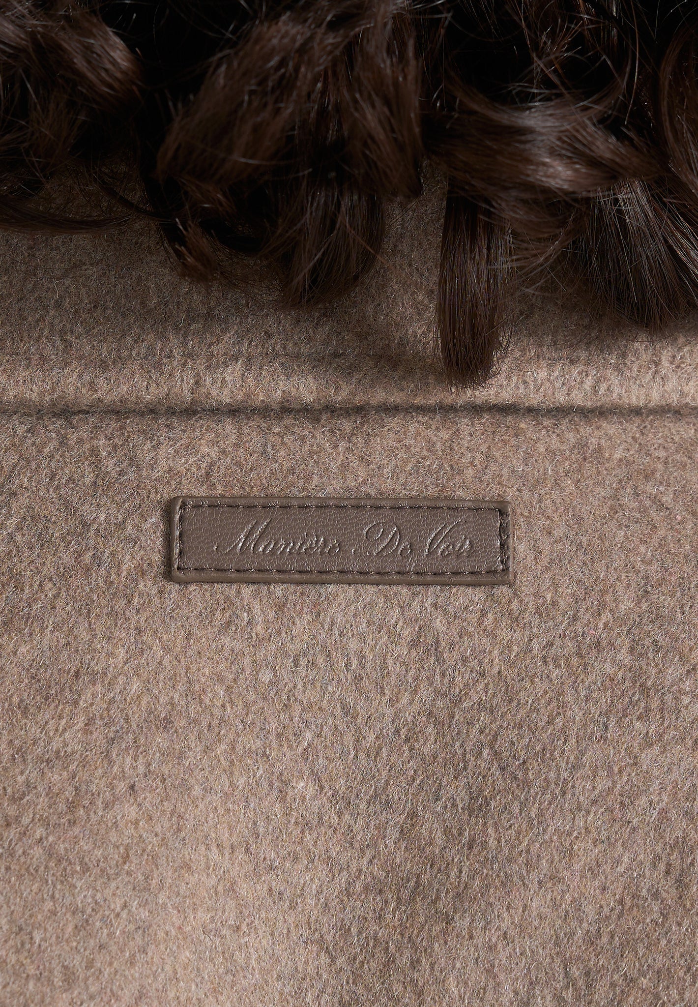 Cosette - Wool Lapel Bomber Jacket - Taupe