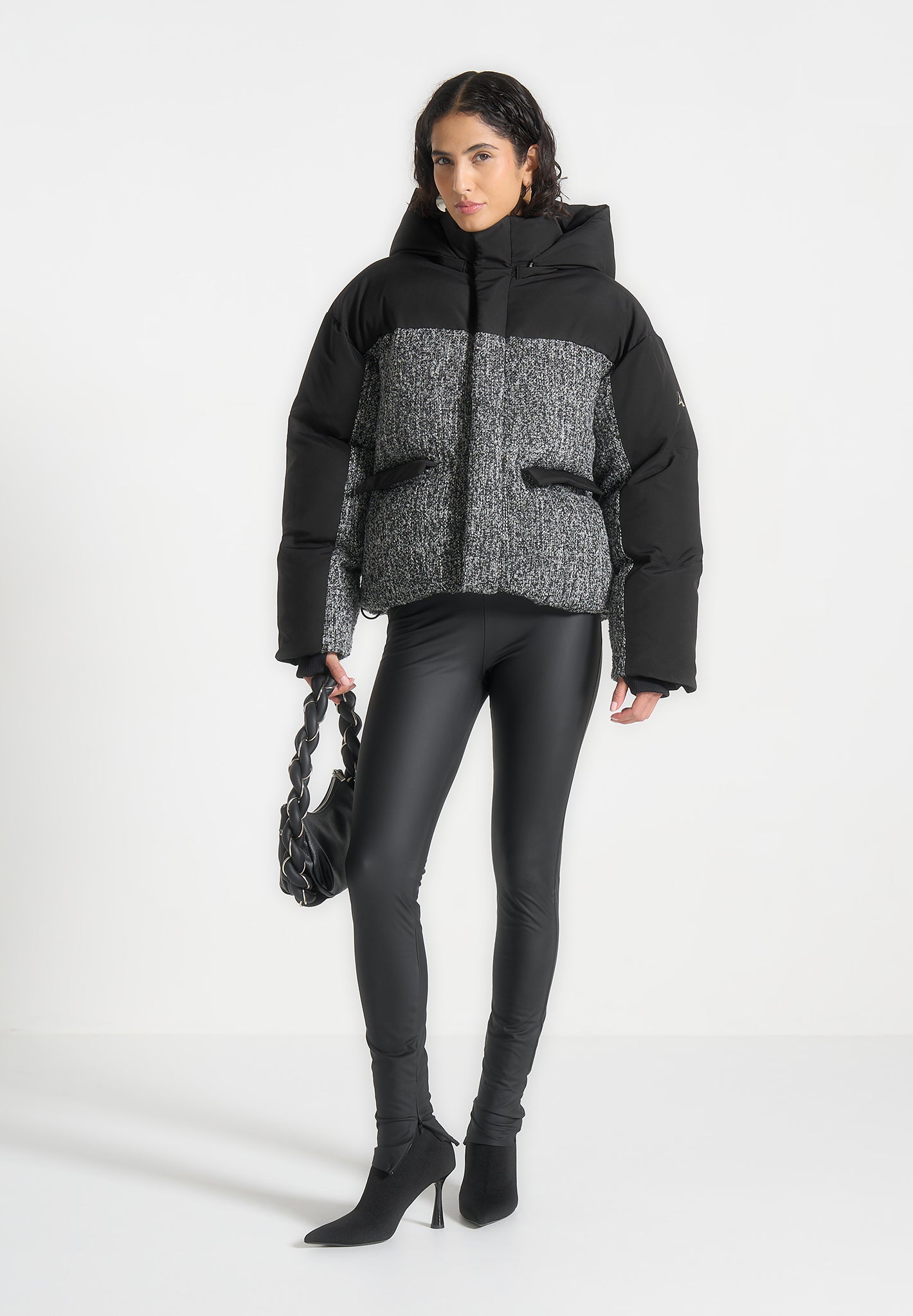 oversized-tweed-puffer-jacket-black 