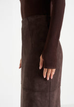 Honor - Wool-Blend Turtleneck Knit Bodysuit - Brown