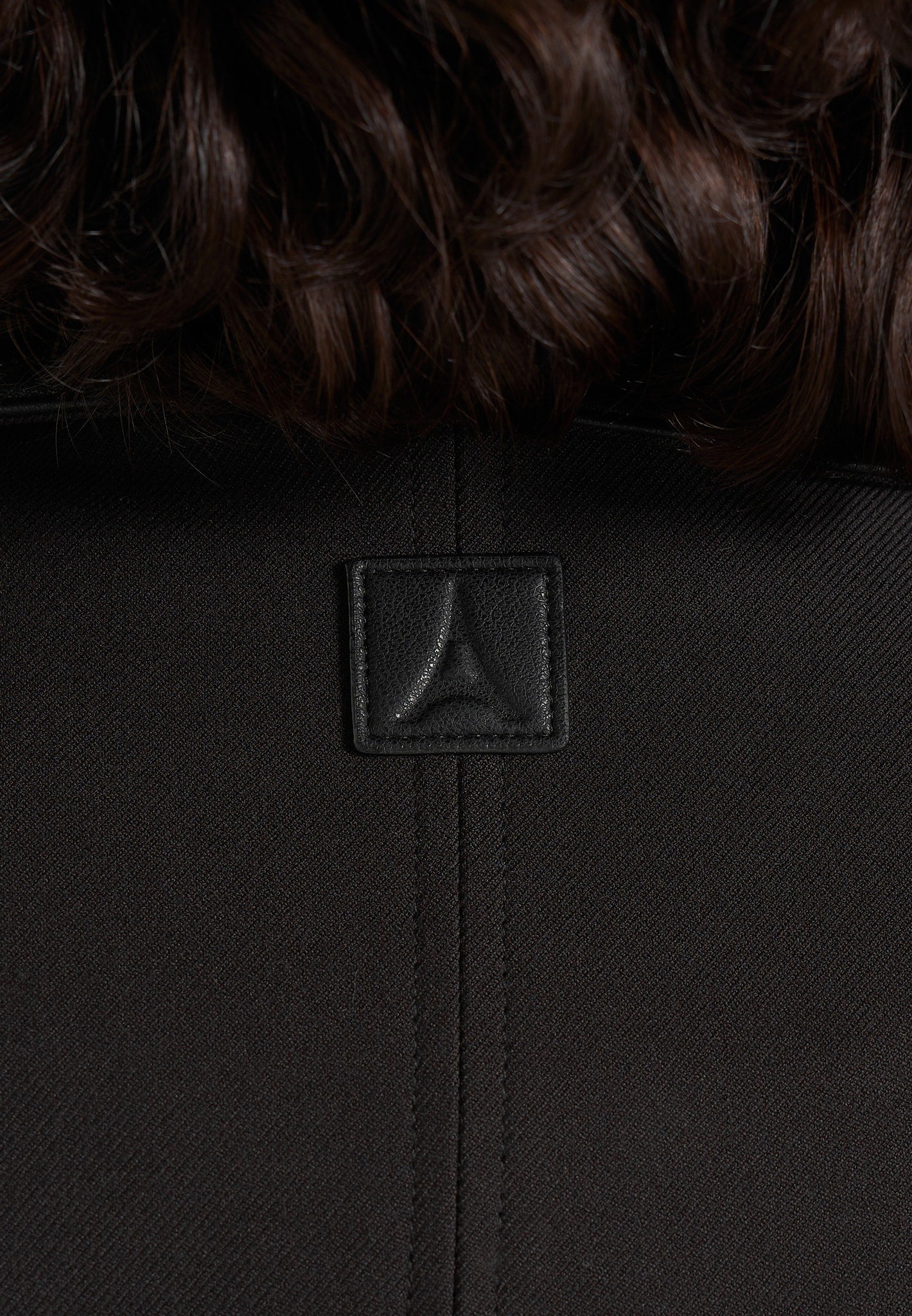 Cameron - Unisex Oversized Tailored Wool-Blend Bomber Jacket - Black