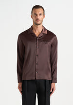 Constant - Satin Overshirt - Brown
