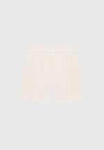 boucle-pintuck-shorts-beige