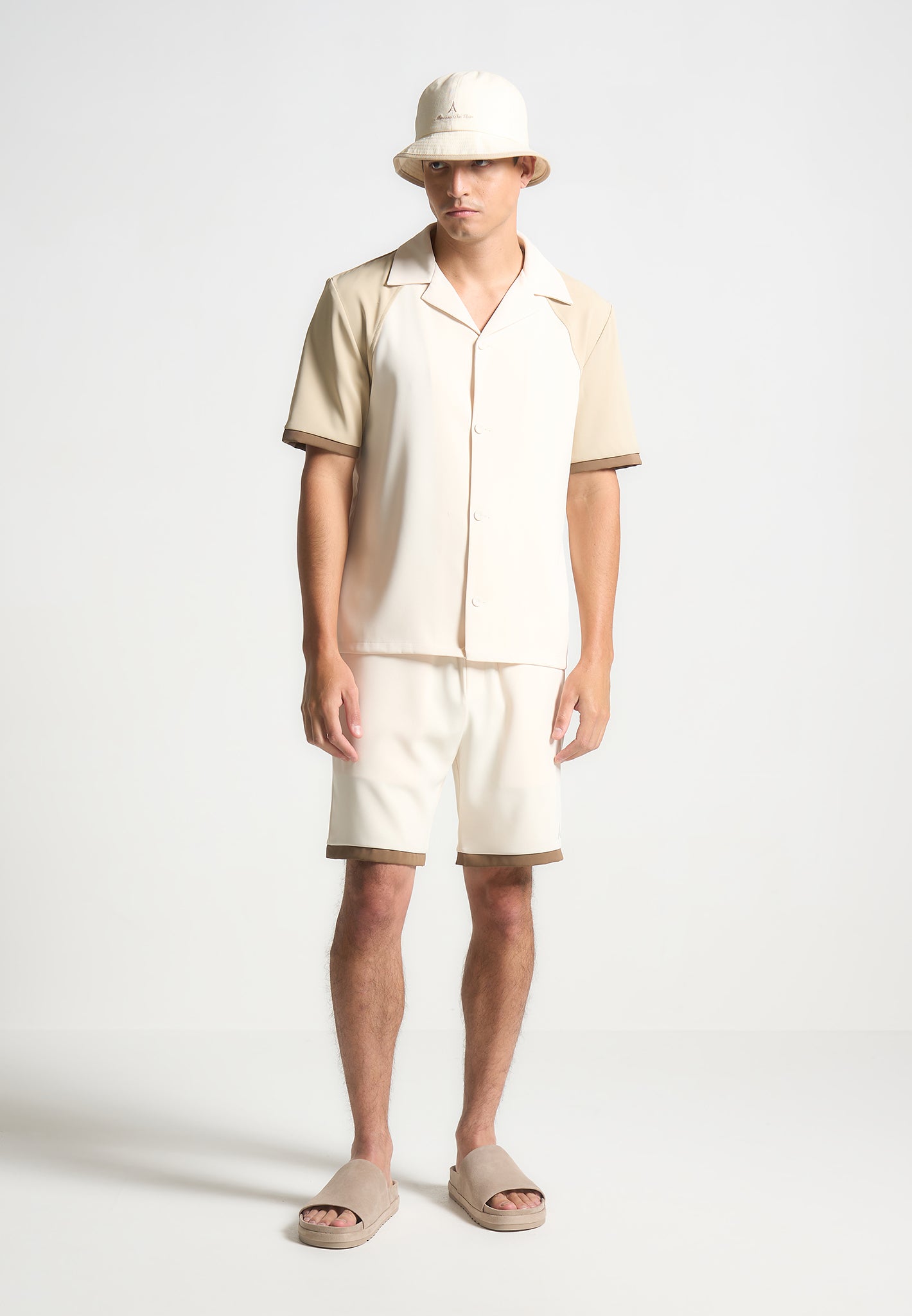 colour-block-shorts-cream-brown 