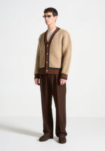 elon-wool-knit-contrast-cardigan-taupe