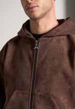 cropped-suede-hoodie-brown