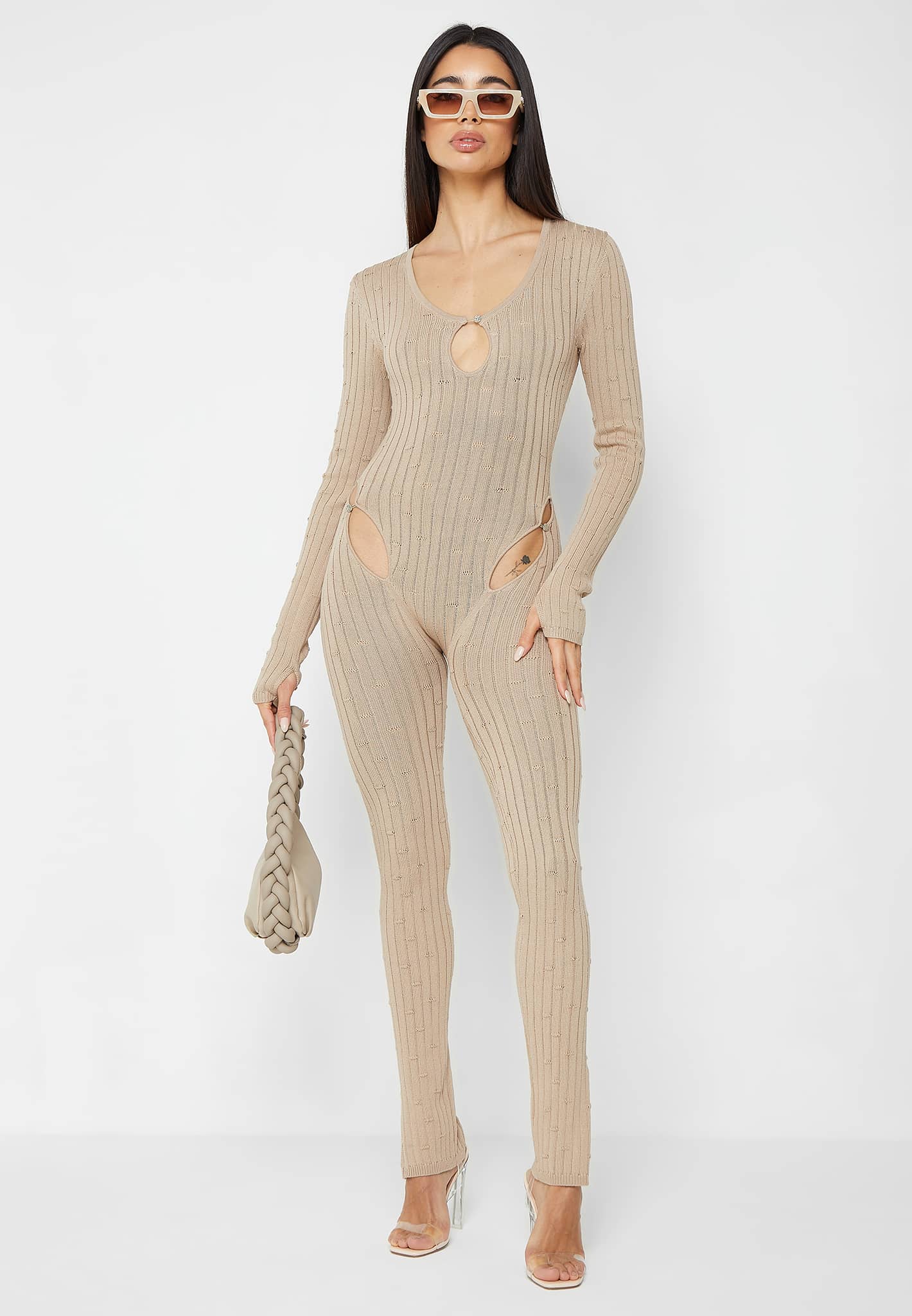 distressed-knitted-cut-out-jumpsuit-taupe 