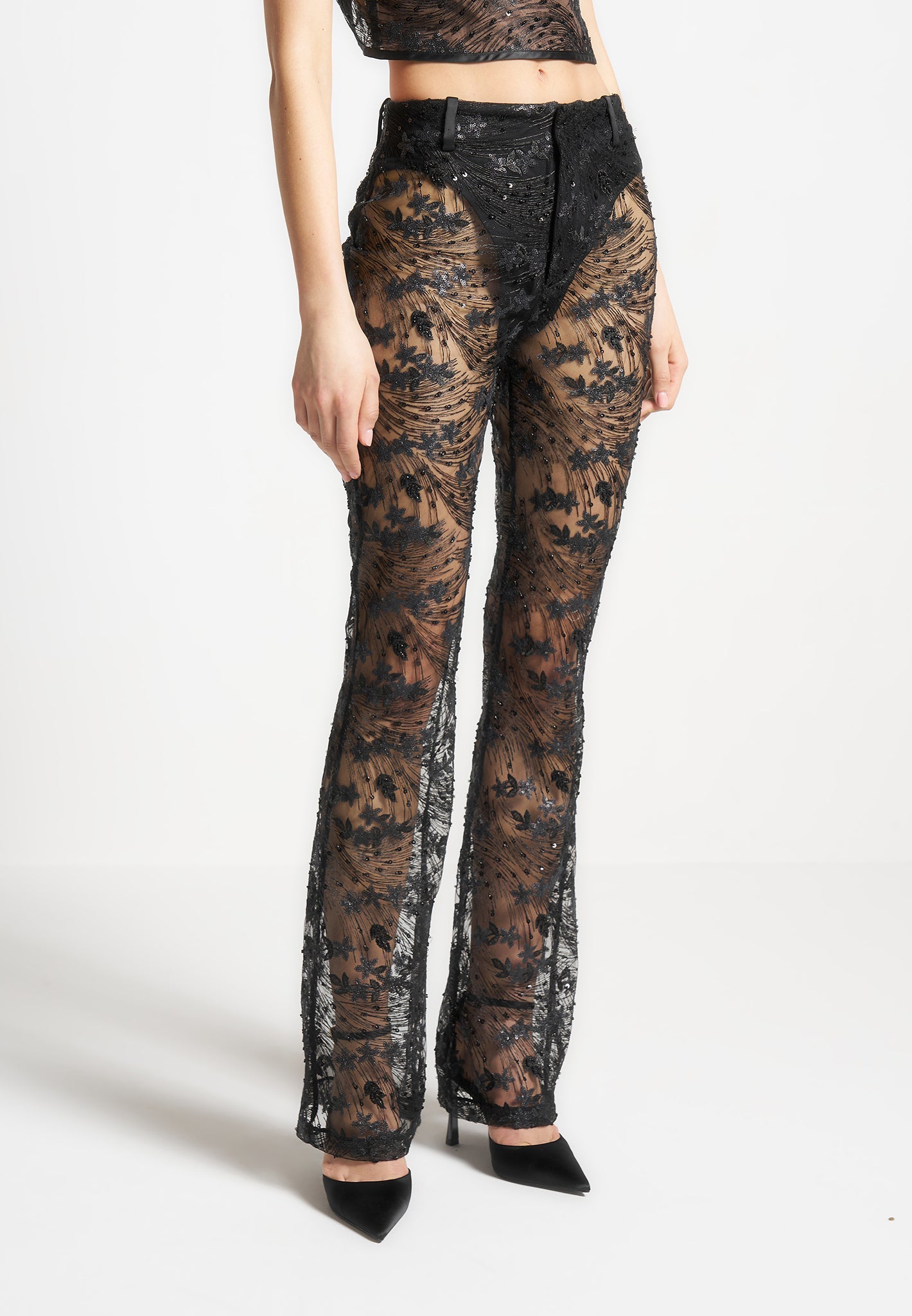 embellished-lace-fit-and-flare-trousers-black 