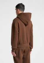eternel-cropped-hoodie-brown