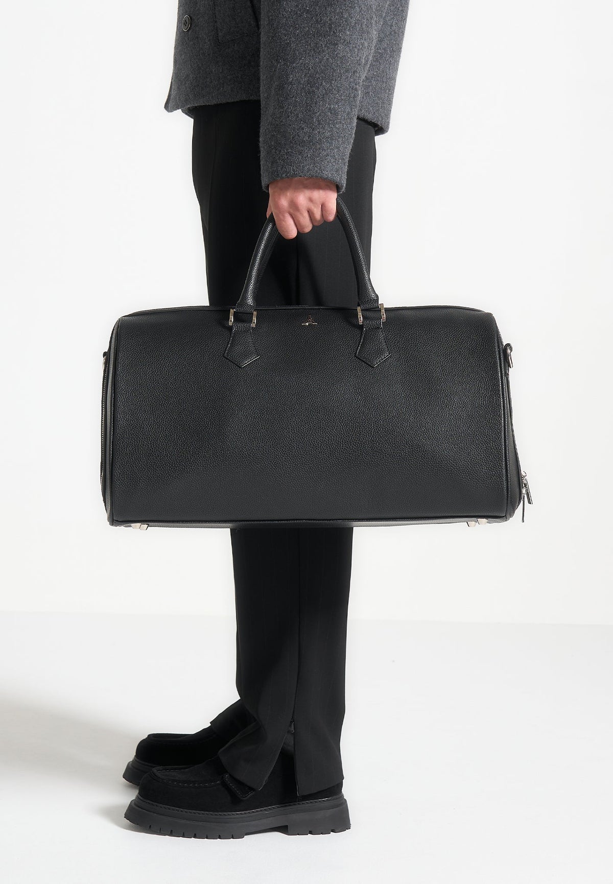 AC001 - Leather Travel Bag - Black