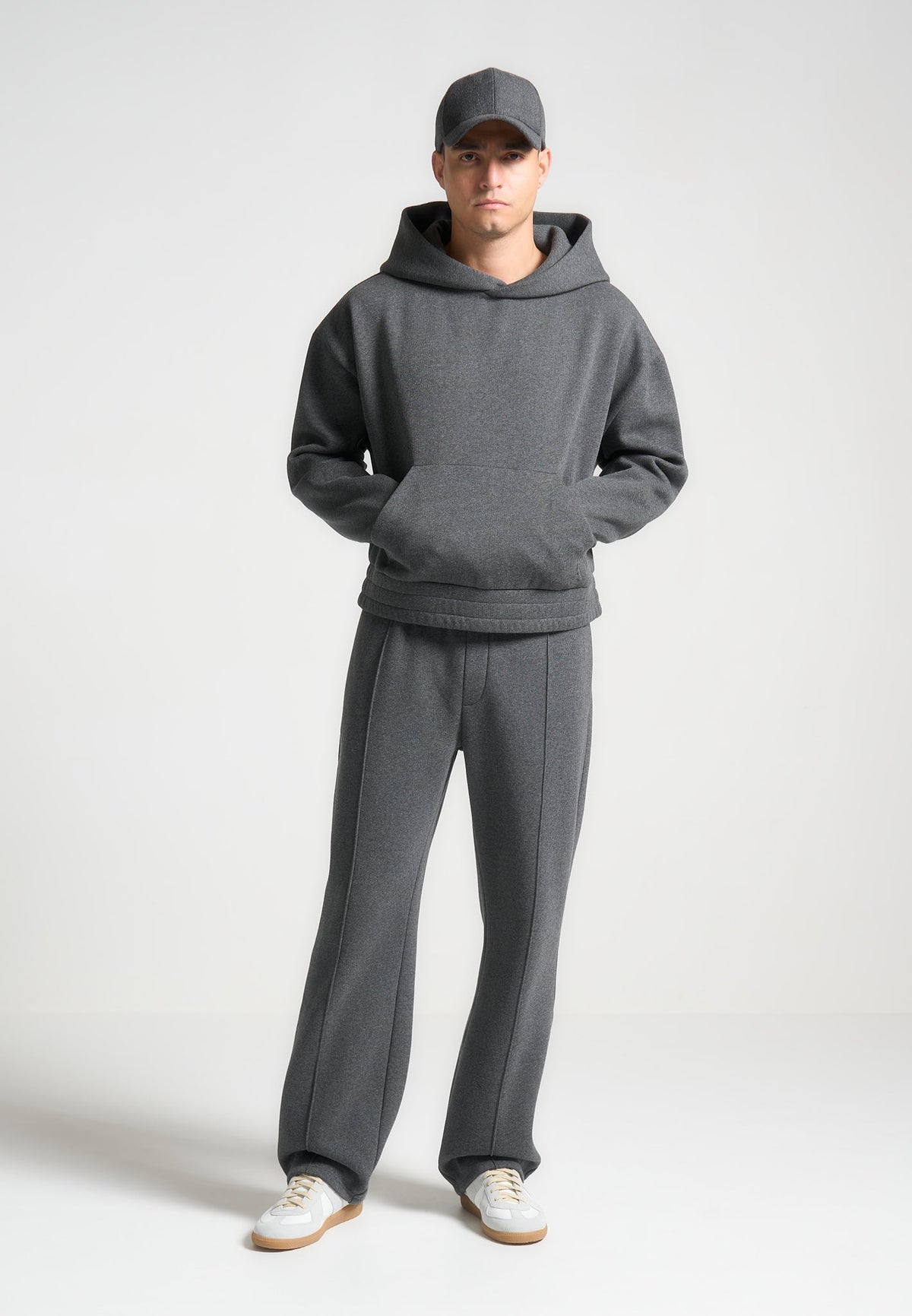 Isaac - Pintuck Joggers - Dark Grey