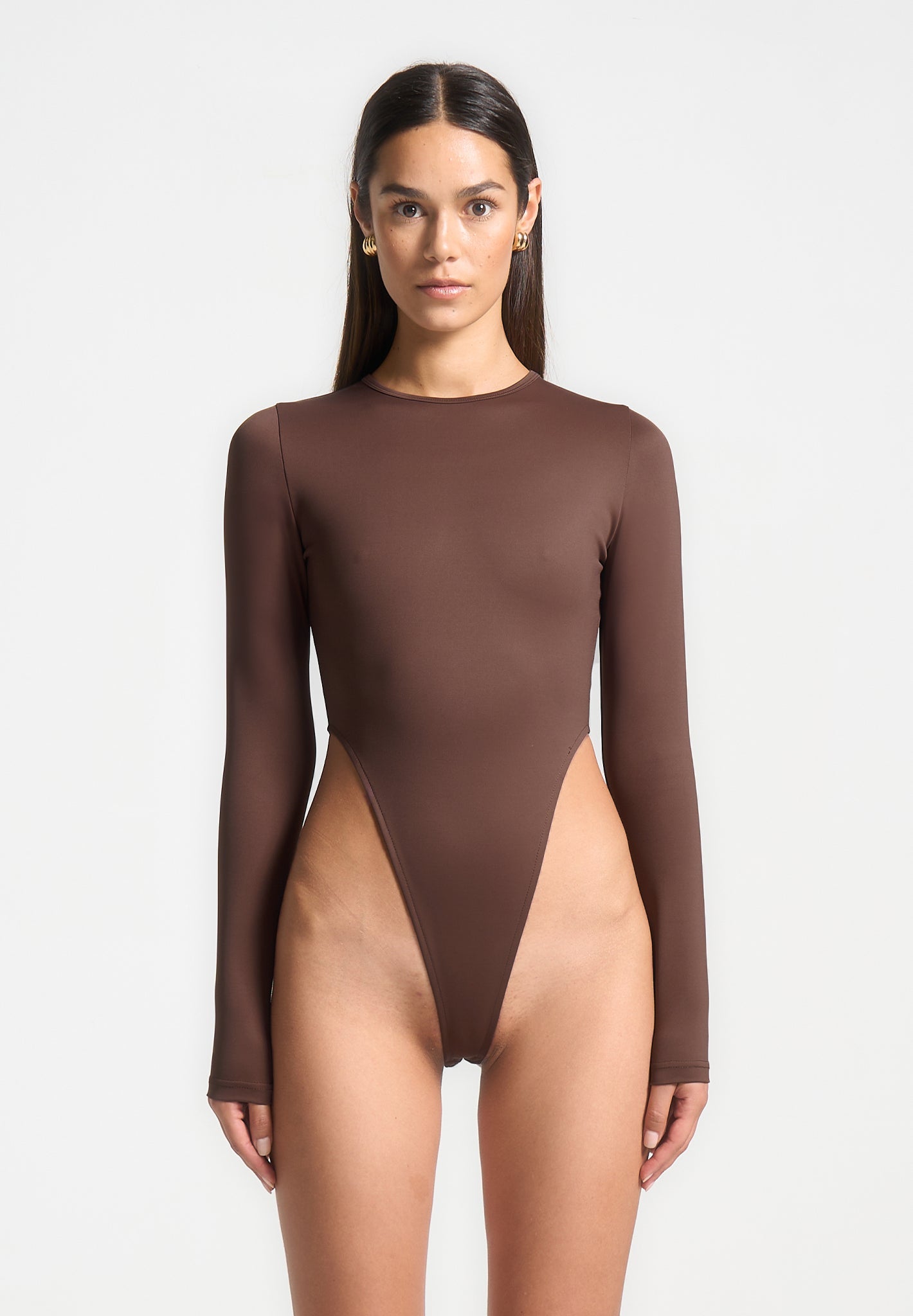 eternelle-high-leg-long-sleeve-bodysuit-brown 