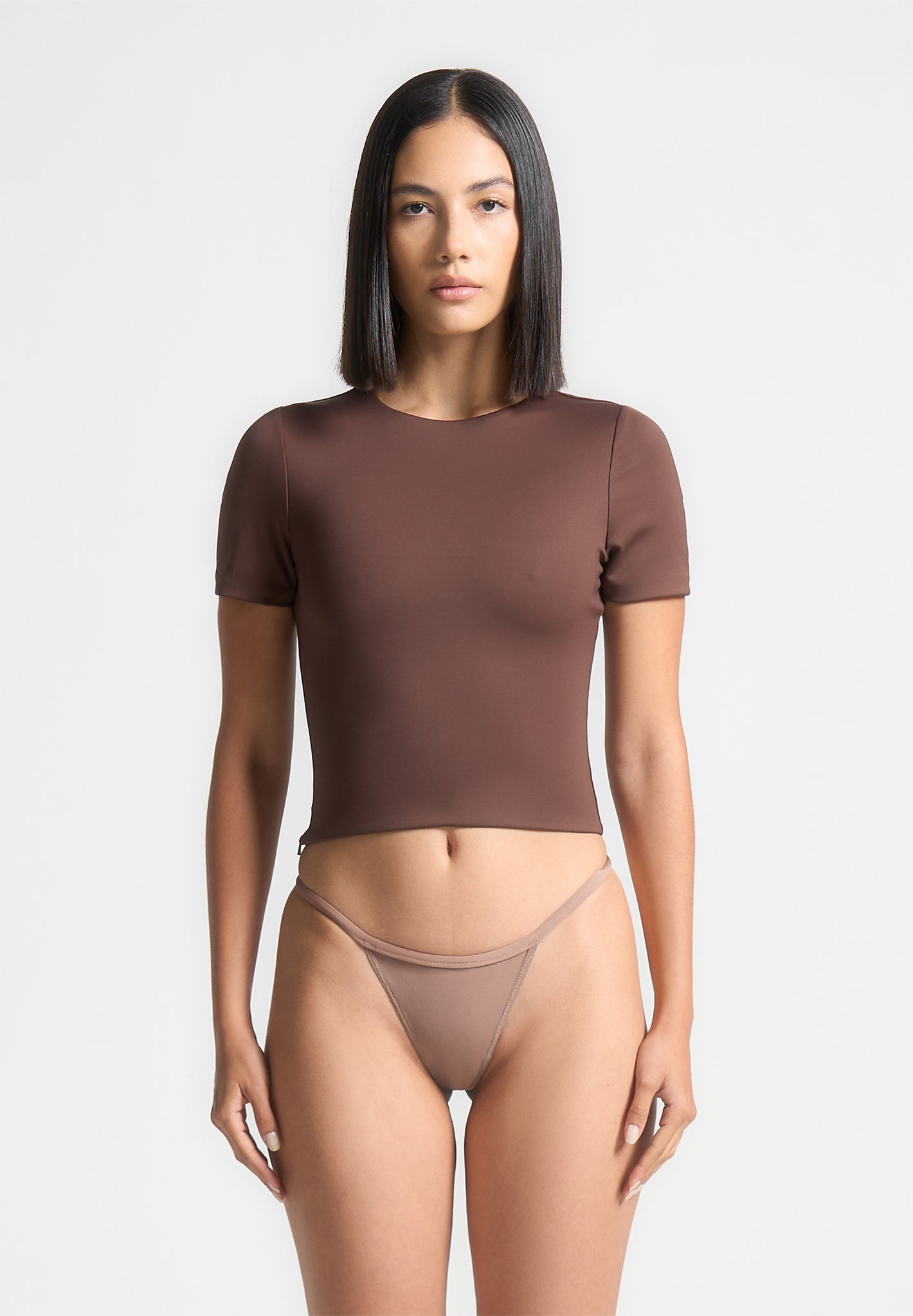 eternelle-double-layer-short-sleeve-t-shirt-brown 