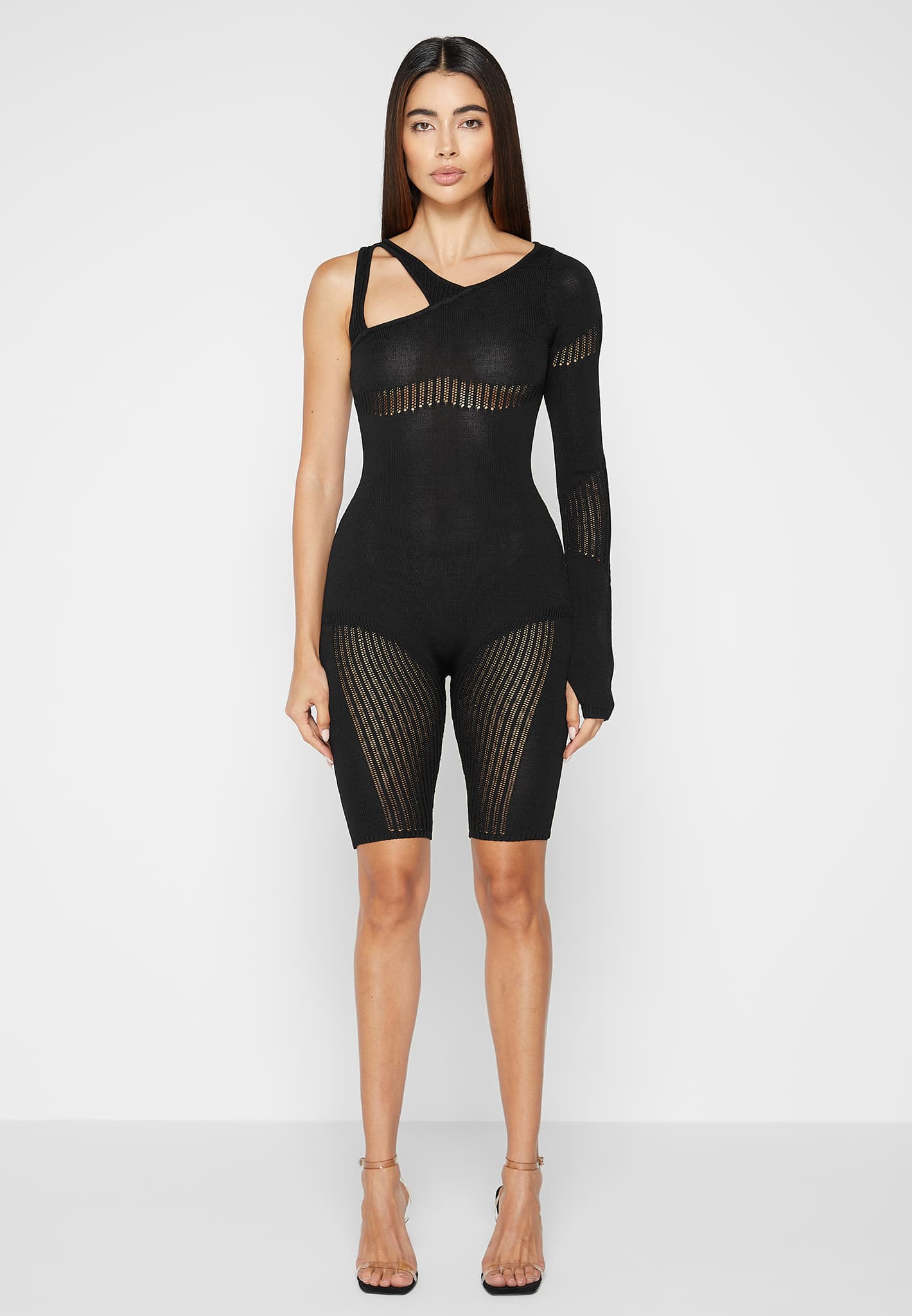 knitted-contour-one-sleeve-playsuit-black 