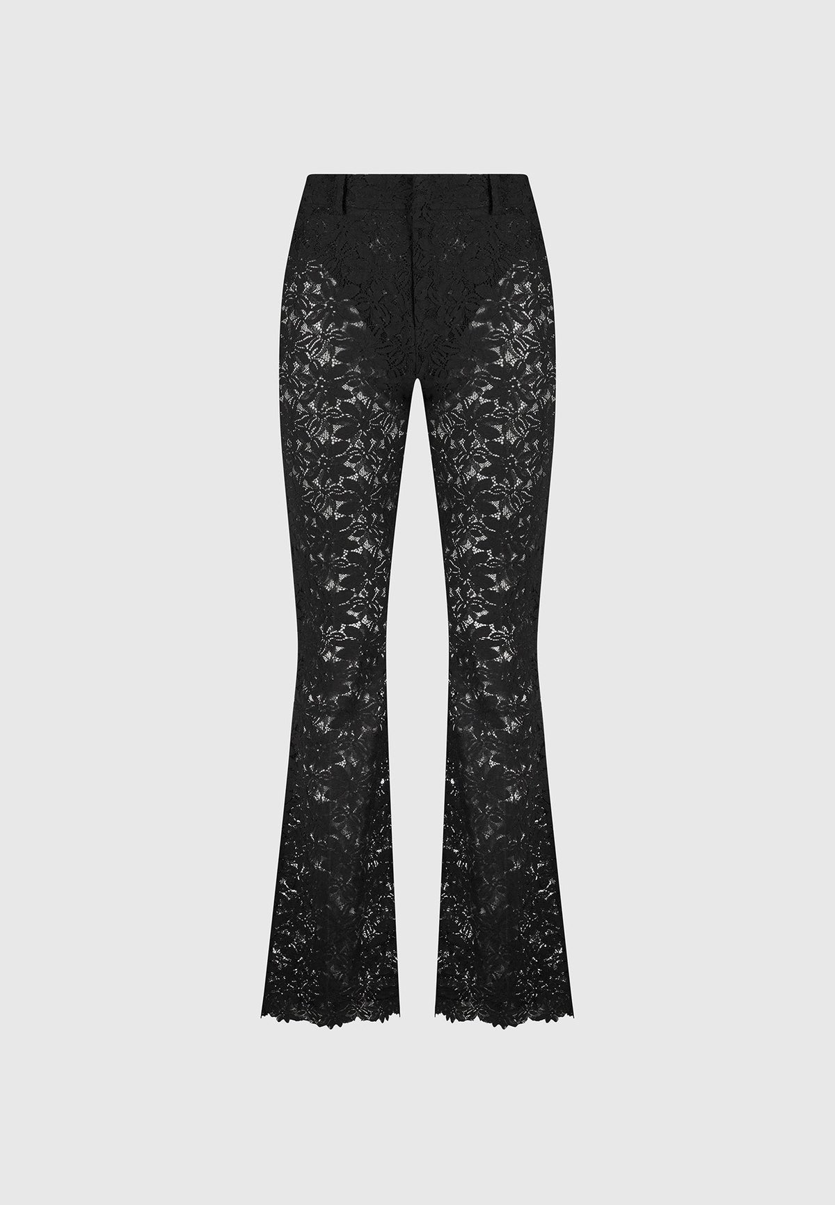 lace-fit-and-flare-trousers-black