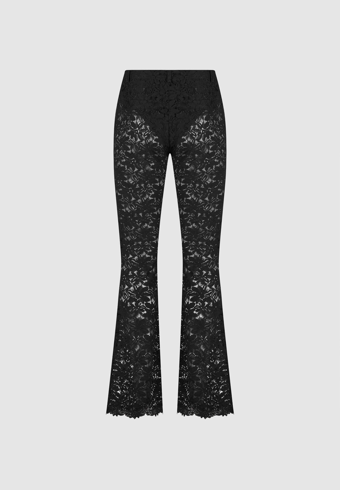 lace-fit-and-flare-trousers-black