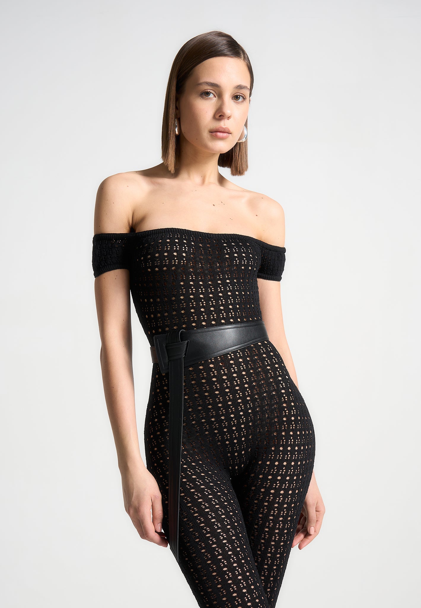 pointelle-knit-bardot-jumpsuit-with-belt-black 