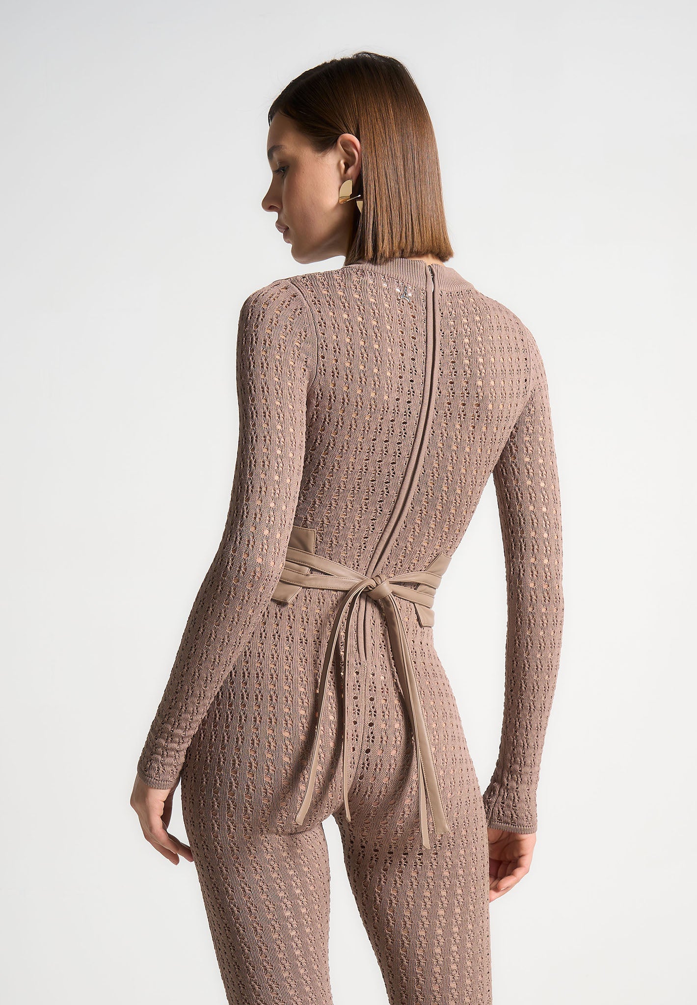 pointelle-knit-long-sleeve-jumpsuit-with-belt-taupe 