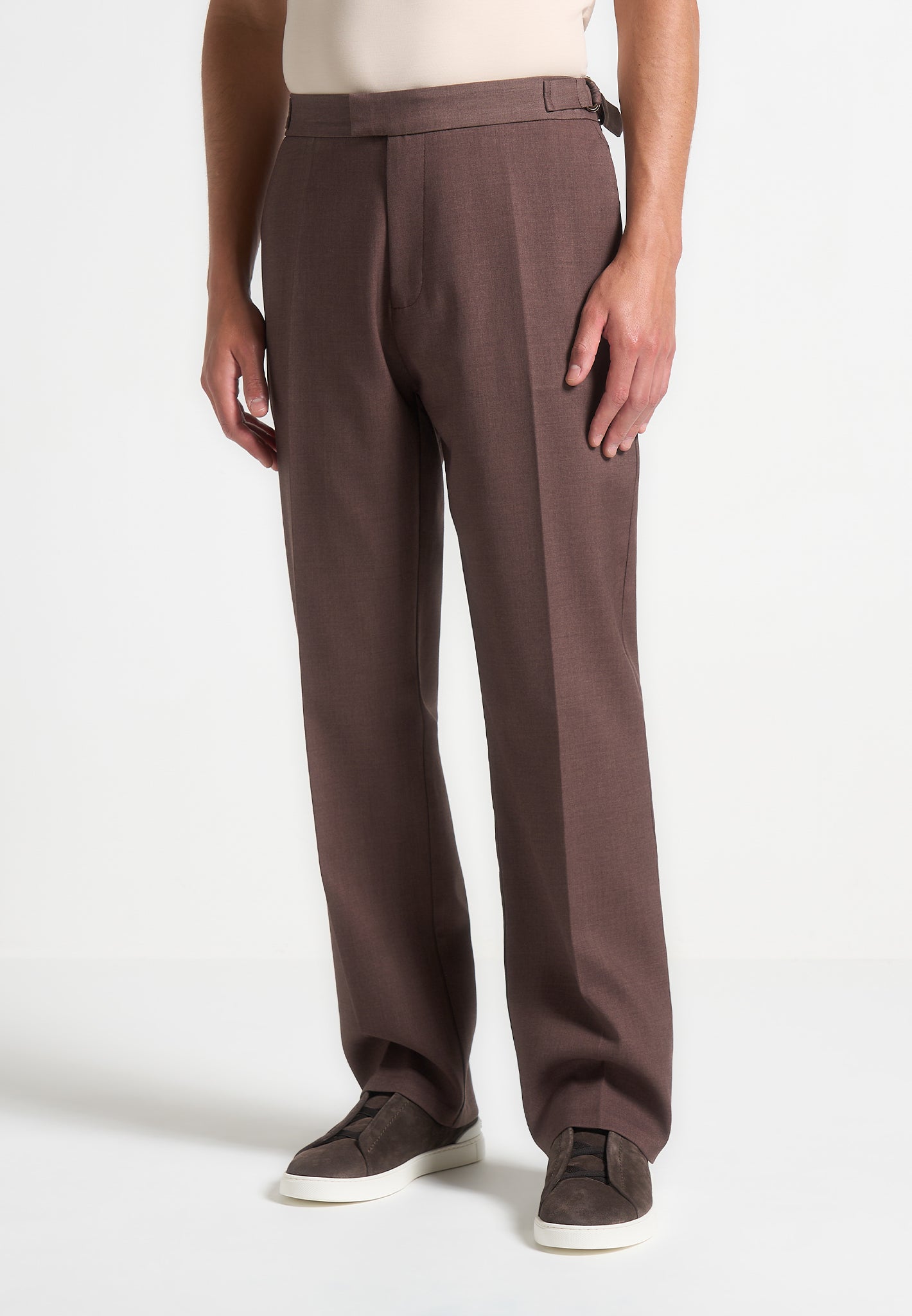 regular-fit-twill-pleated-tailored-trousers-brown 