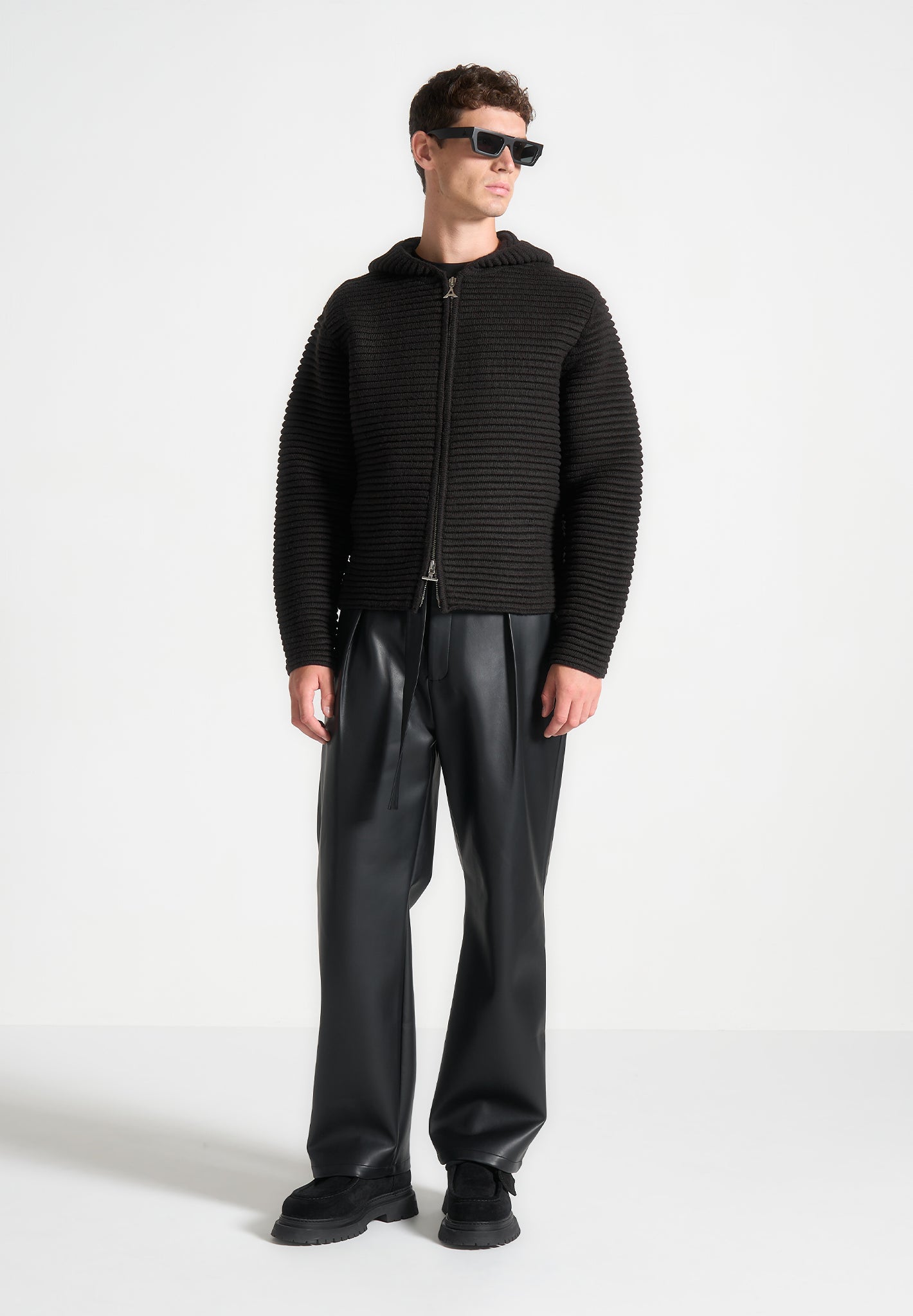 ribbed-knit-zip-up-hoodie-black 