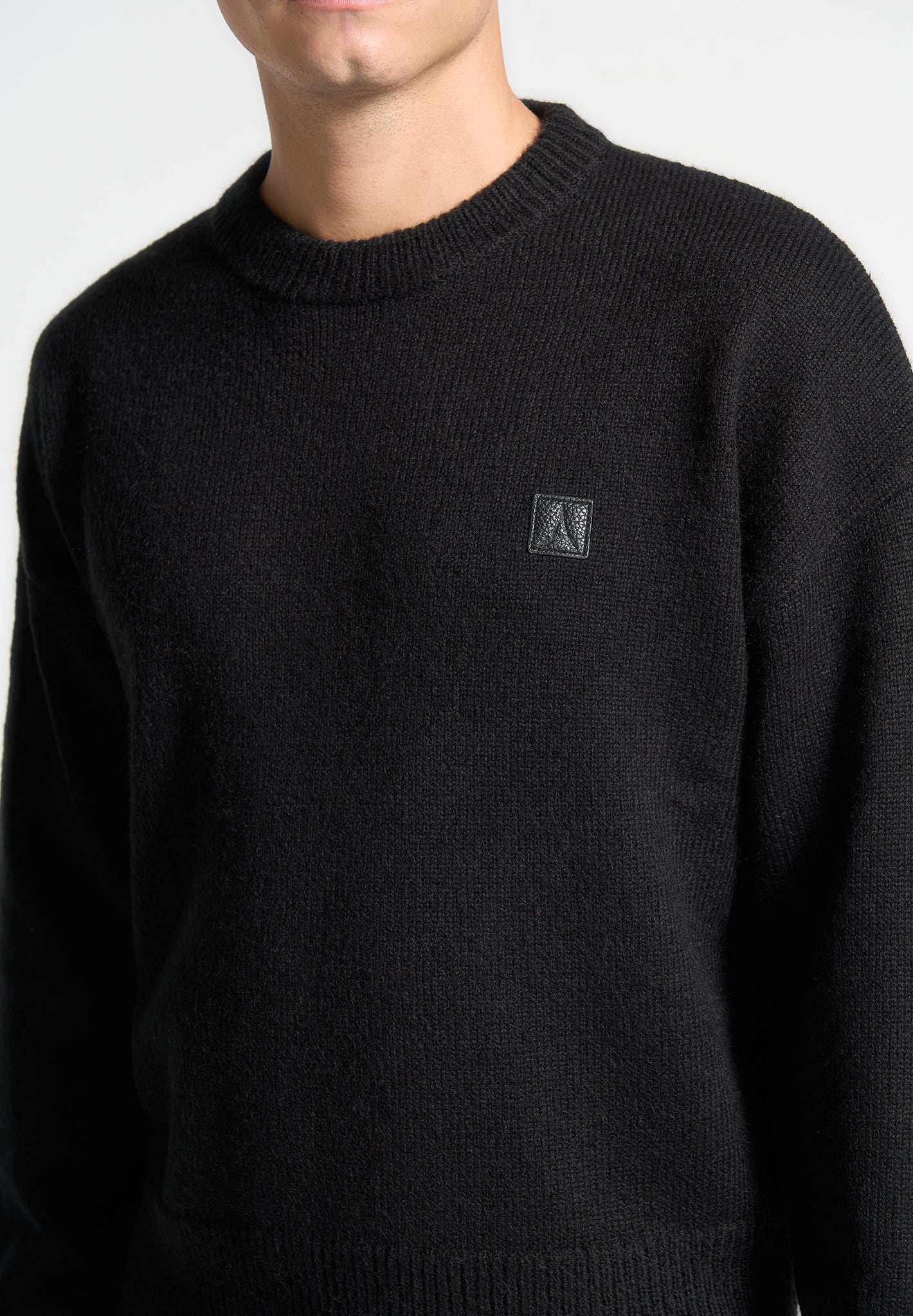 signature-mohair-blend-crewneck-jumper-black