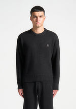 signature-mohair-blend-crewneck-jumper-black