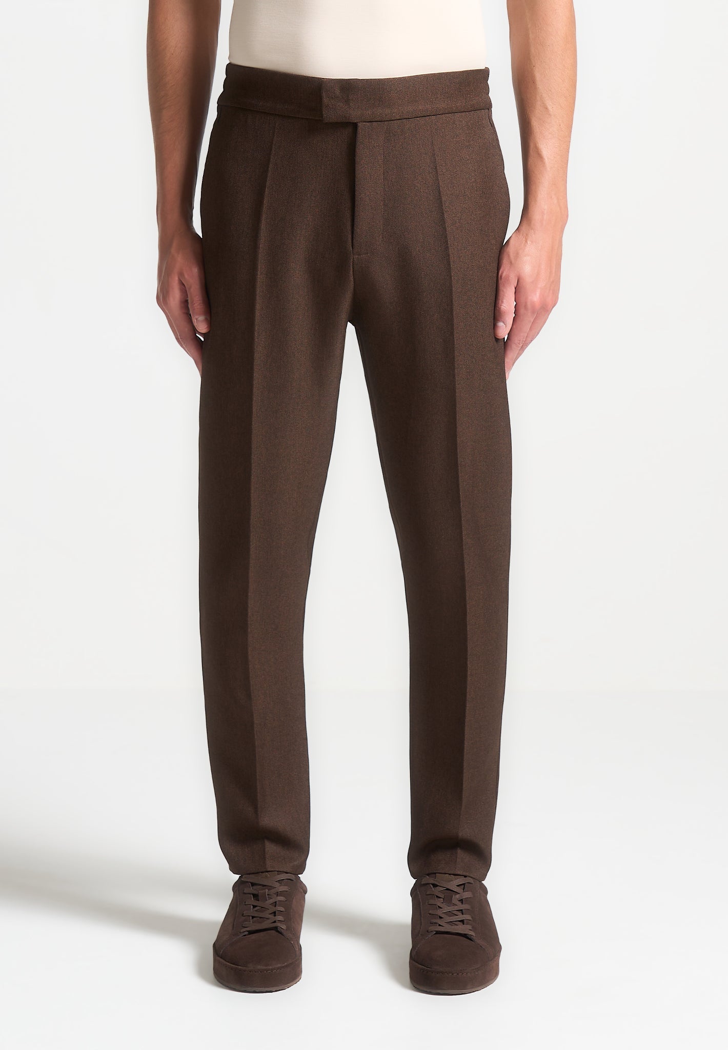 slim-fit-tailored-trousers-brown 