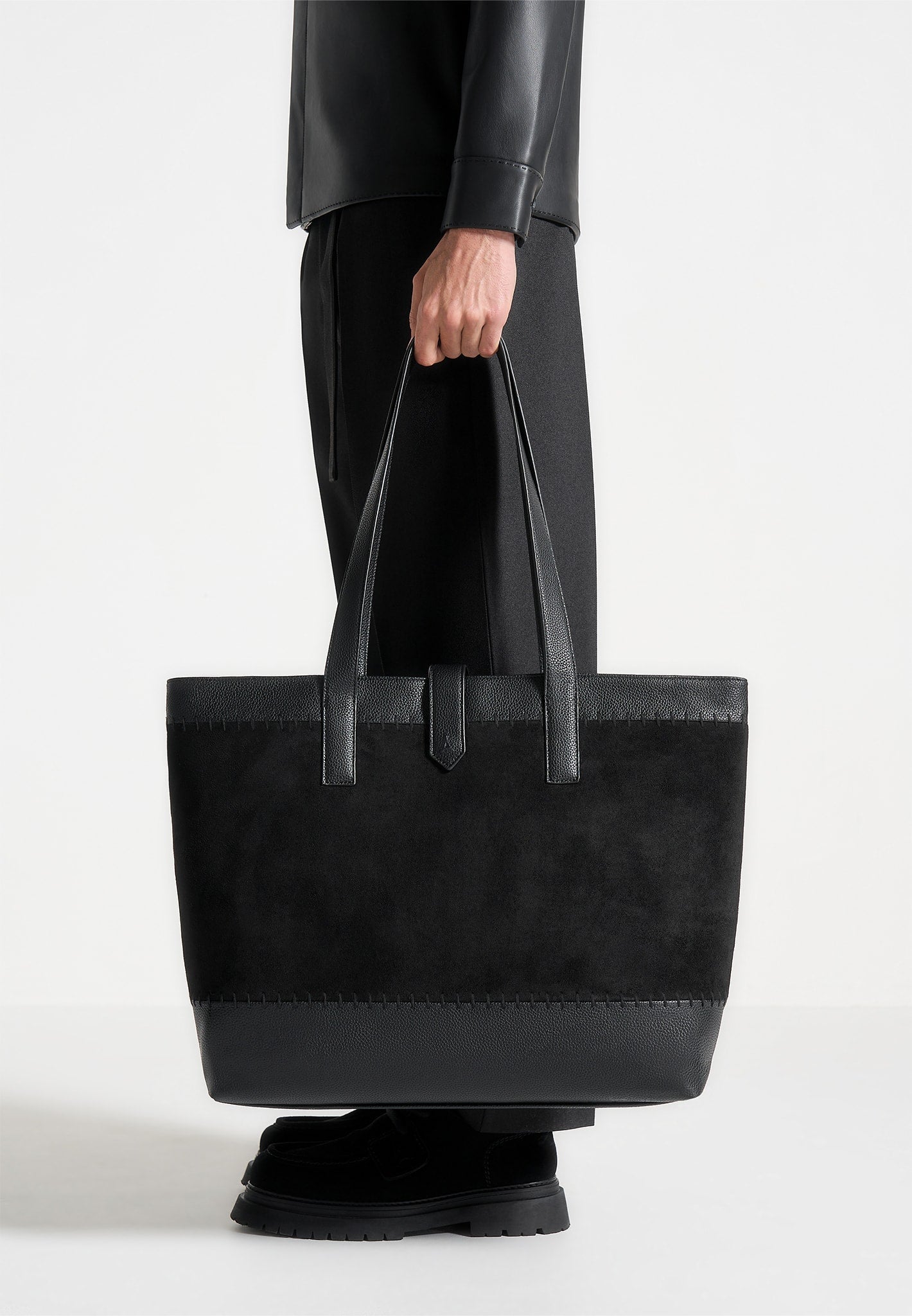 suede-pebbled-leather-whipstitchtote-bag-black 