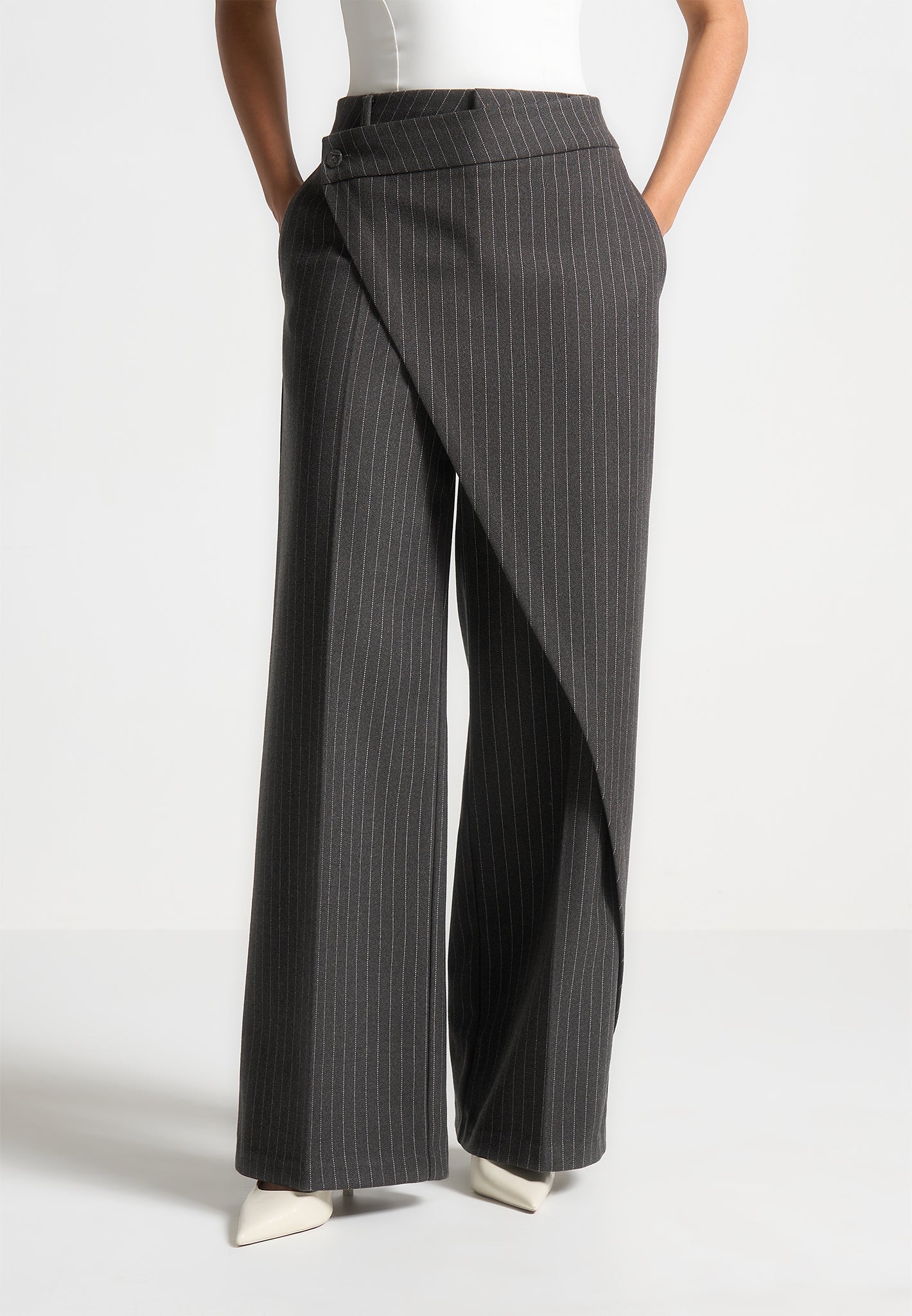 wool-pinstripe-wrap-tailored-trousers-grey 
